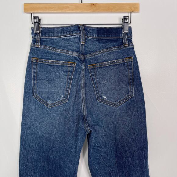 Abercrombie and Fitch 25 The Ankle Straight Ultra High Rise Curve Love Jeans 0R - Picture 6 of 9